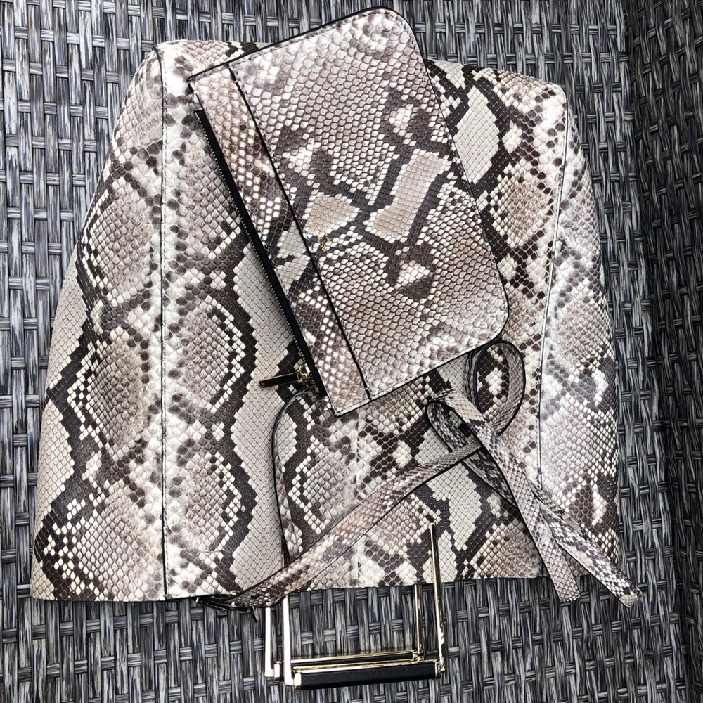 Jason Wu Genuine Python Leather Suvj Shopper Tote NEW - Picture 6 of 10